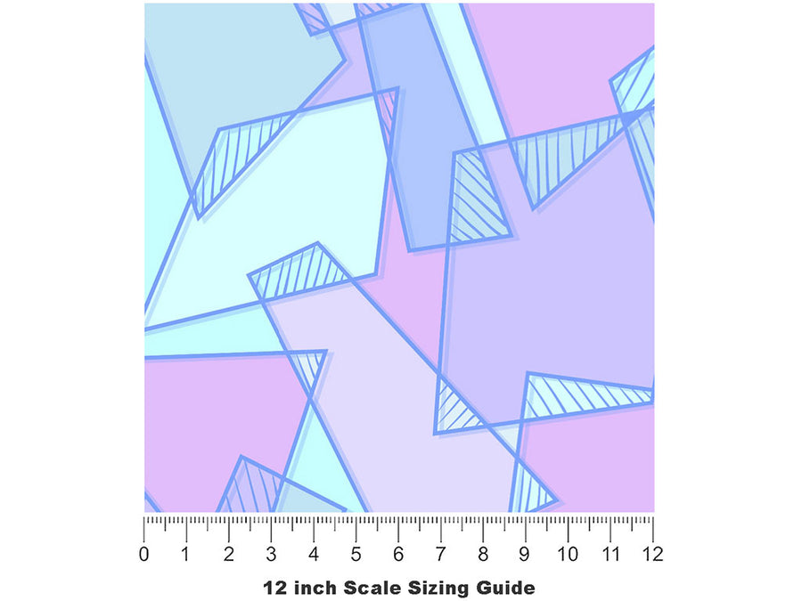 Baby Breath Mosaic Vinyl Film Pattern Size 12 inch Scale~Rwraps Baby Breath Mosaic Sizing Chart~2