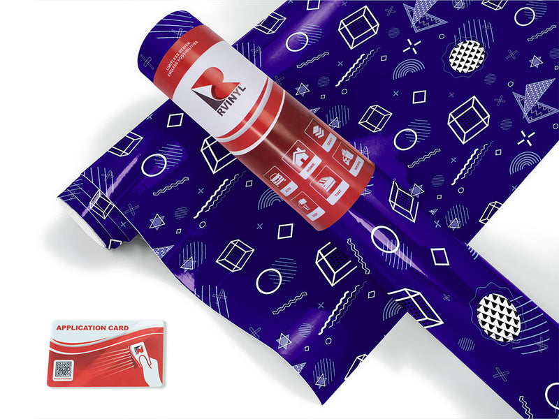 back again abstract geometric Craft Vinyl Roll
