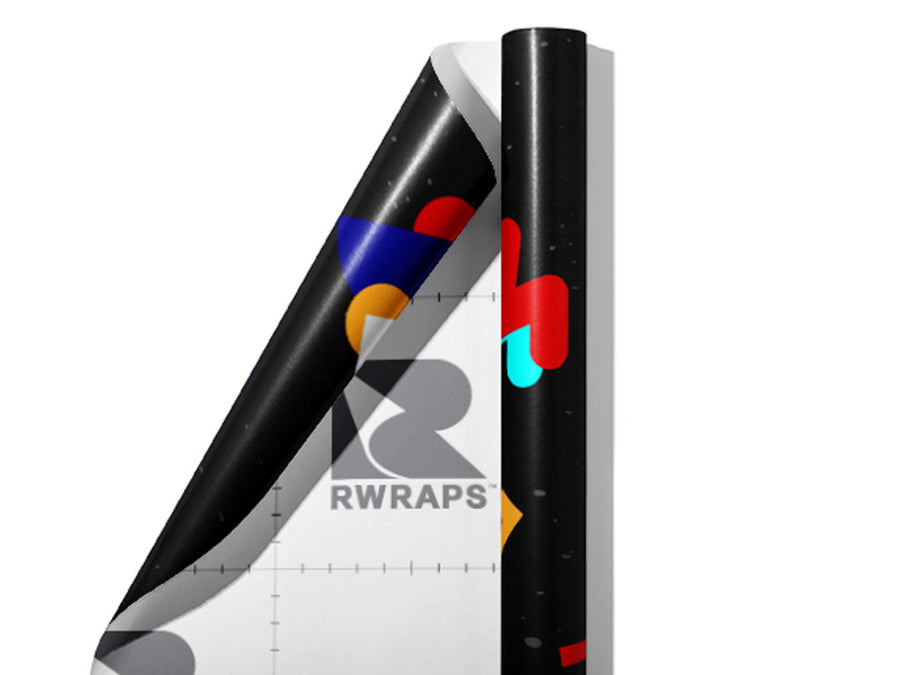 Background Retro Abstract Wrap Film Sheets~Rwraps Series 914 Background Retro Abstract Scrolled Sheet~3