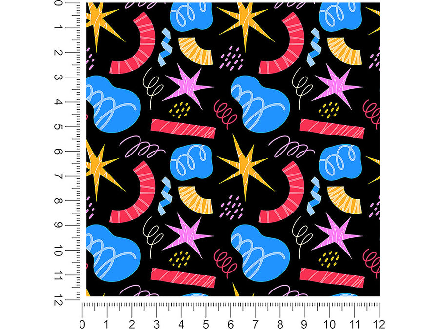 bad boy abstract geometric 1ft x 1ft Craft Sheets