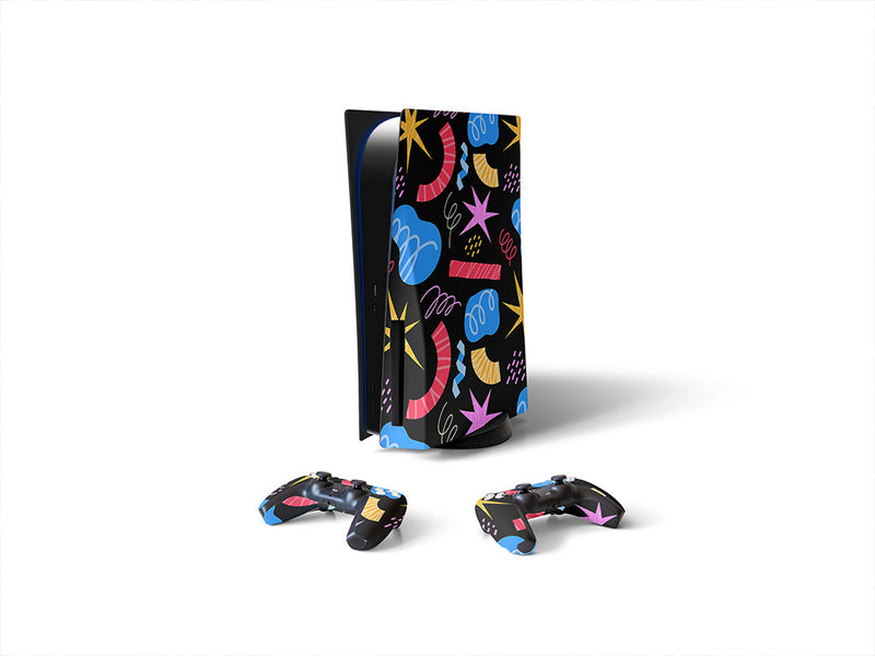 bad boy abstract geometric Sony PS5 DIY Skin