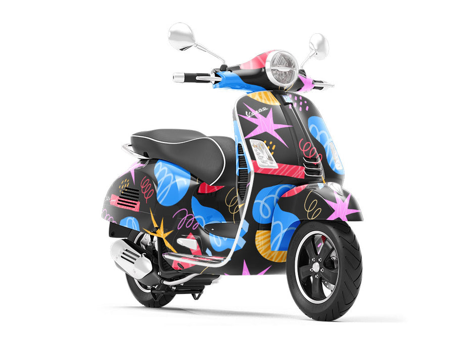 Bad Boy Abstract Vespa Scooter Wrap Film