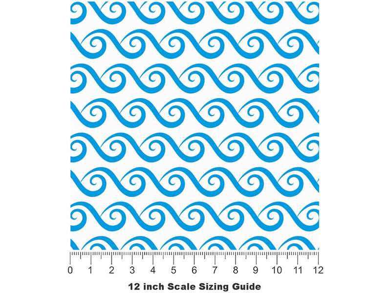 Bad Weather Water Vinyl Film Pattern Size 12 inch Scale~Rwraps Bad Weather Water Sizing Chart~2