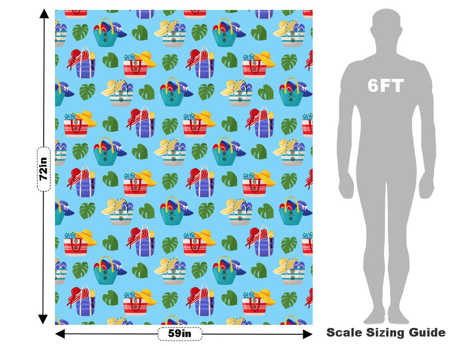Bags Packed Summertime Vehicle Wrap Scale~Rwraps Series 914 Bags Packed Summertime Measurements~1