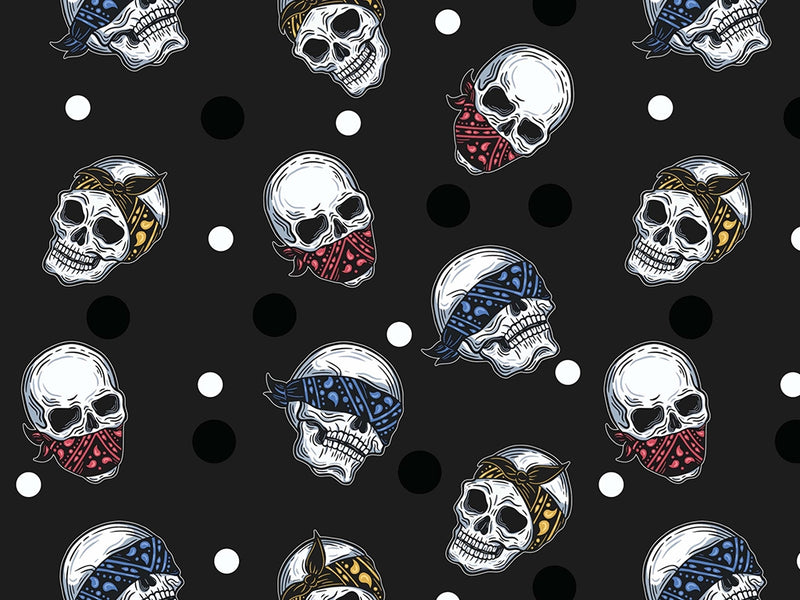 Bandana Three Monkeys Halloween Vinyl Wrap Pattern~Rwraps Series 914 Digitally Printed Vinyl Wrap~0