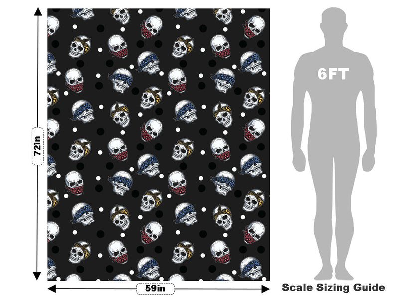 Bandana Three Monkeys Halloween Vehicle Wrap Scale~Rwraps Series 914 Bandana Three Monkeys Halloween Measurements~1
