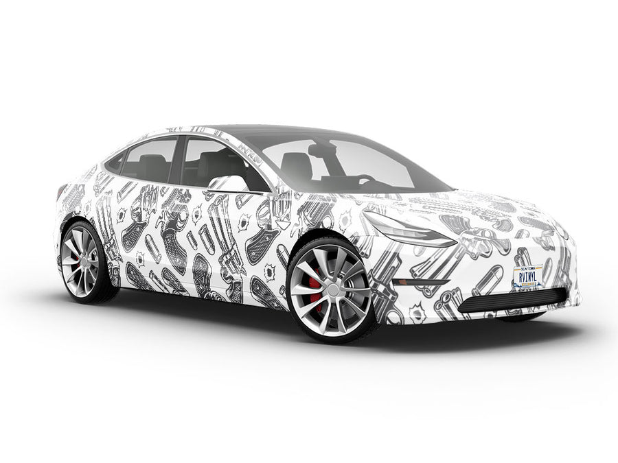 Bang Up Weapon Vehicle Vinyl Wrap