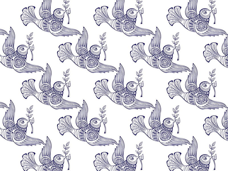 Barbary Tessellations Birds Vinyl Wrap Pattern~Rwraps Series 914 Digitally Printed Vinyl Wrap~0