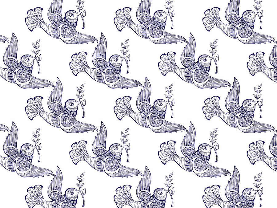 Barbary Tessellations Birds Vinyl Wrap Pattern~Rwraps Series 914 Digitally Printed Vinyl Wrap~0
