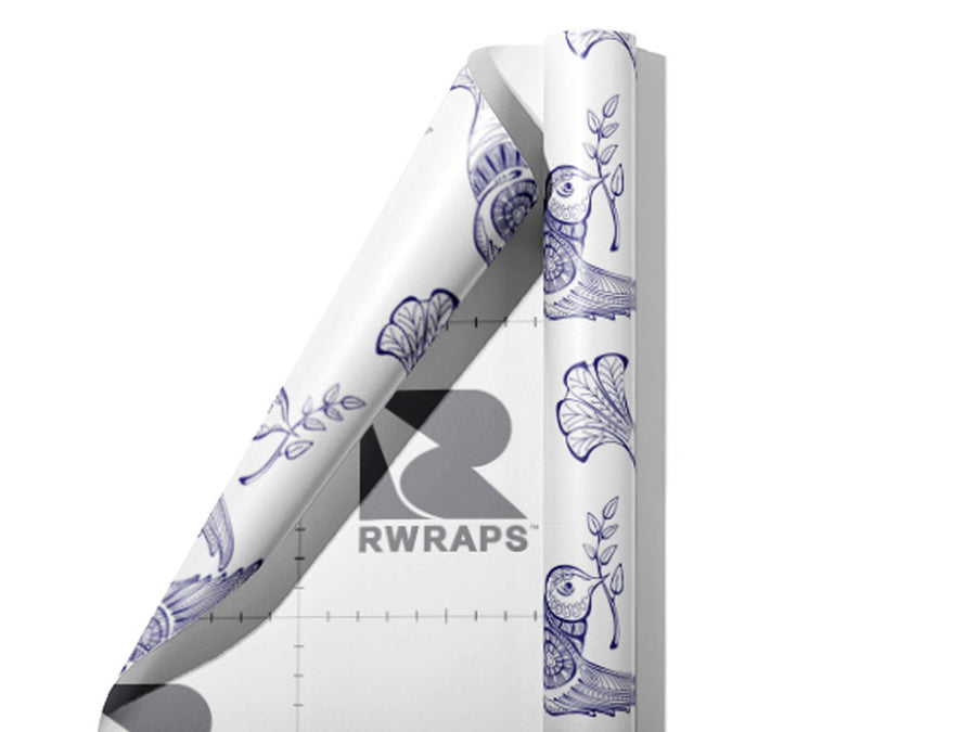 Barbary Tessellations Birds Wrap Film Sheets~Rwraps Series 914 Barbary Tessellations Birds Scrolled Sheet~3