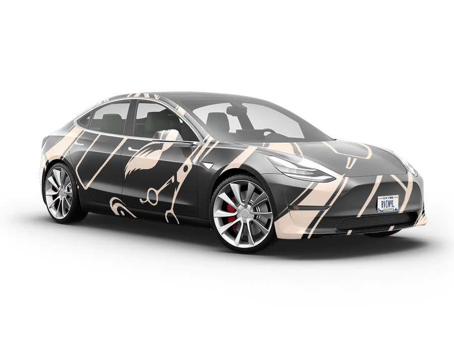 Barbershop Tools Barber Vehicle Vinyl Wrap