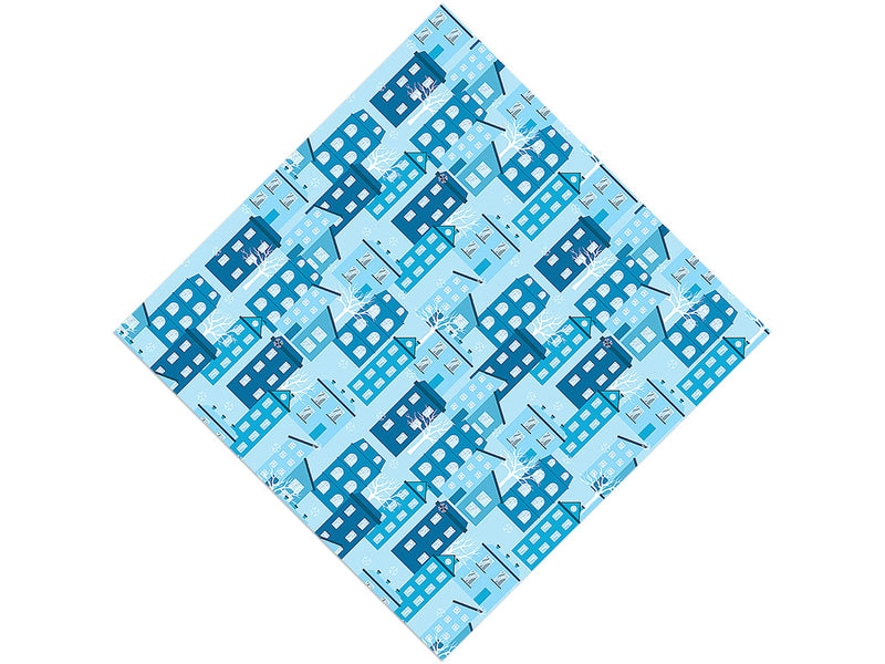Bare Trees Cityscape Vinyl Wrap Pattern