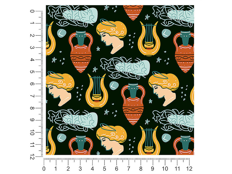barefaced lyre greco roman 1ft x 1ft Craft Sheets