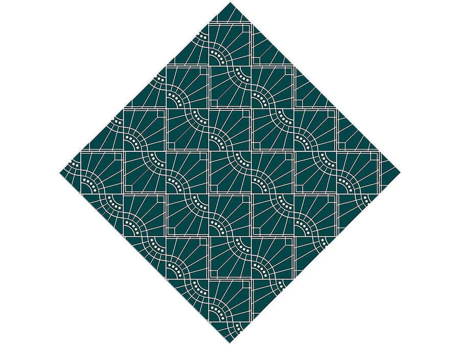 Baseball Diamond Art Deco Vinyl Wrap Pattern