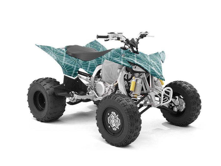 Baseball Diamond Art Deco ATV Wrapping Vinyl