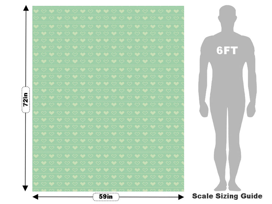 Bashful Teal Heart Vehicle Wrap Scale~Rwraps Series 914 Bashful Teal Heart Measurements~1