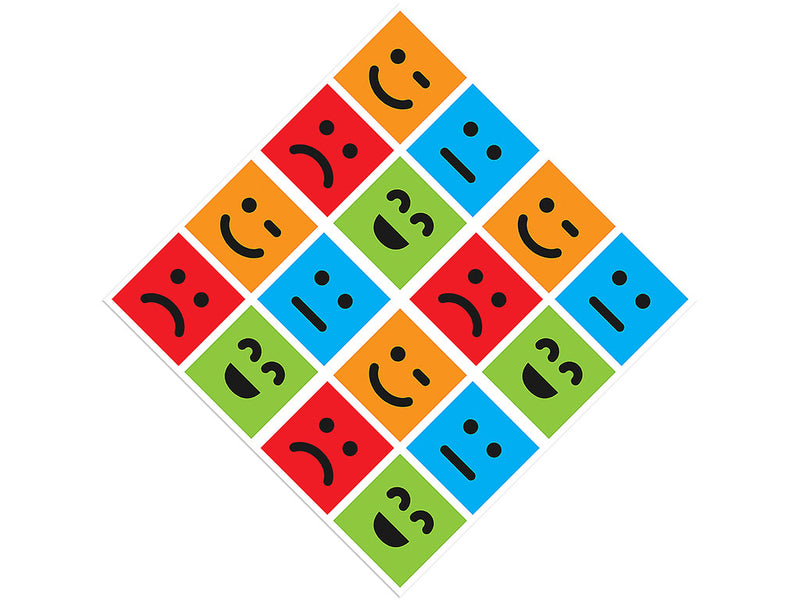 Basic Emoticon Emoji Vinyl Wrap Pattern