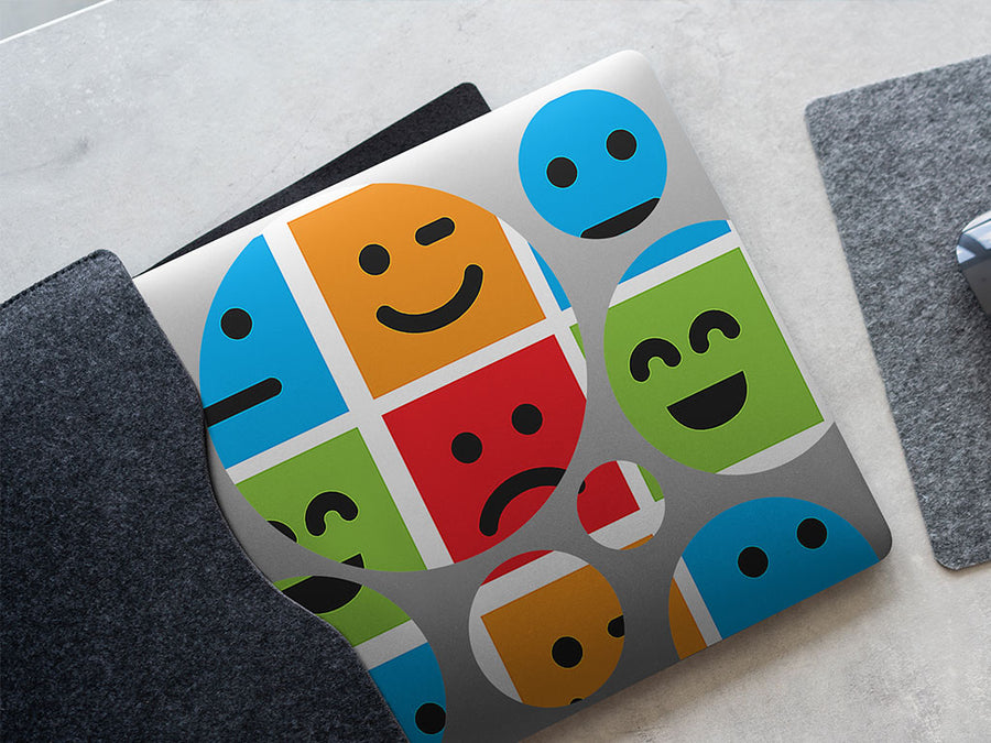 basic emoticon emoji DIY Laptop Stickers