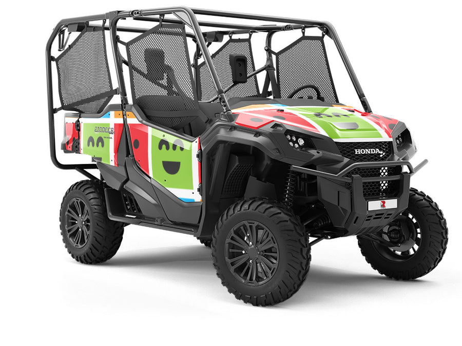 Basic Emoticon Emoji Utility Vehicle Vinyl Wrap