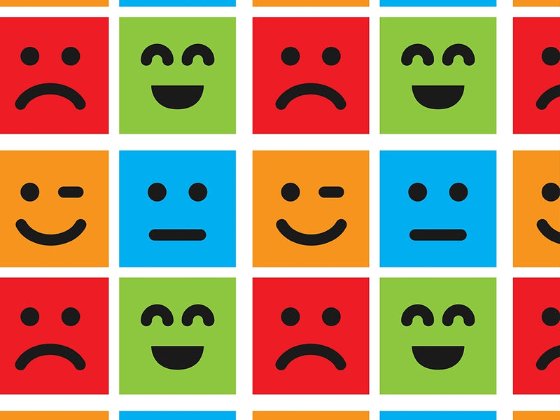 Basic Emoticon Emoji Vinyl Wrap Pattern~Rwraps Series 914 Digitally Printed Vinyl Wrap~0