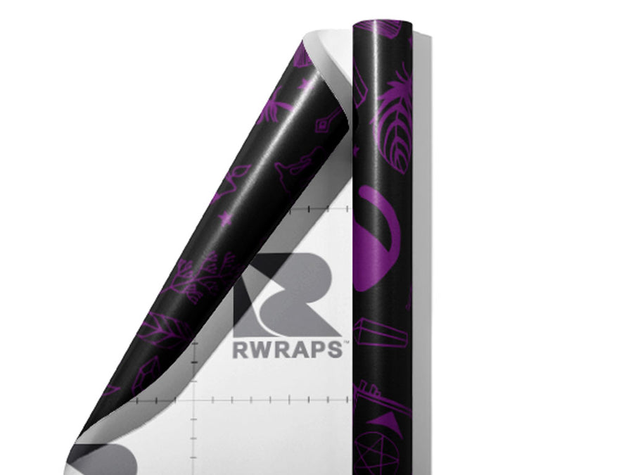Basic Spellwork Witch Wrap Film Sheets~Rwraps Series 914 Basic Spellwork Witch Scrolled Sheet~3