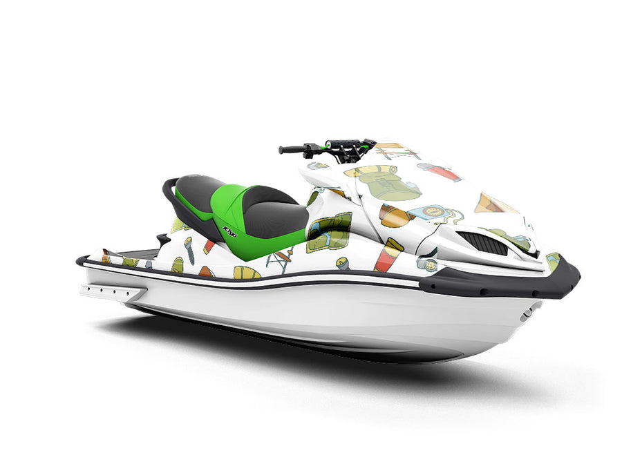 Basic Supplies Camping Jet Ski Vinyl Customized Wrap