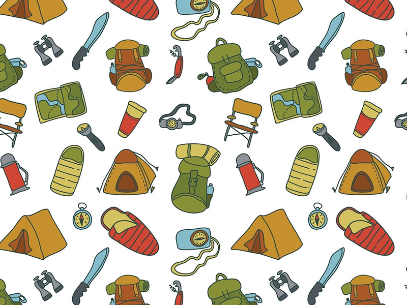 Basic Supplies Camping Vinyl Wrap Pattern~Rwraps Series 914 Digitally Printed Vinyl Wrap~0