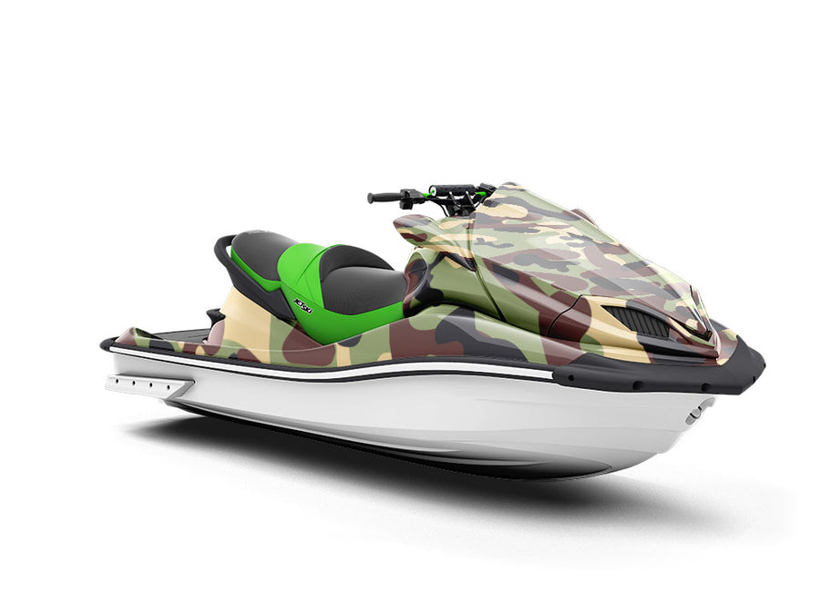 Basin Beige Camouflage Jet Ski Vinyl Customized Wrap