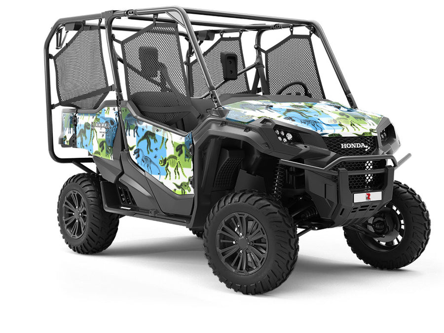 Battered Blues Dinosaur Utility Vehicle Vinyl Wrap