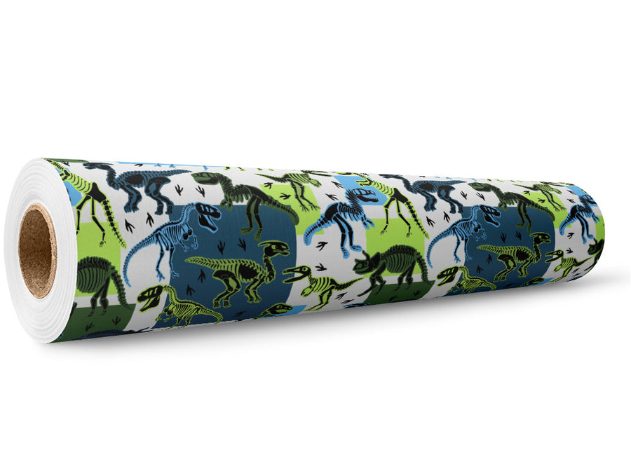 Battered Blues Dinosaur Wrap Film Wholesale Roll~Rwraps Series 914 Digitally Printed Vinyl Roll~5