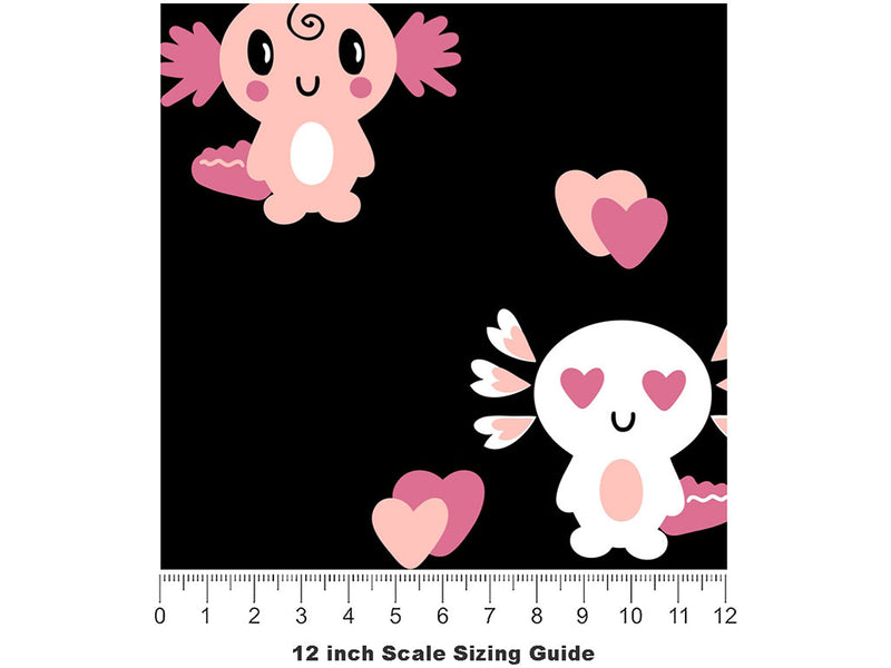 Be Mine Marine Life Vinyl Film Pattern Size 12 inch Scale~Rwraps Be Mine Marine Life Sizing Chart~2