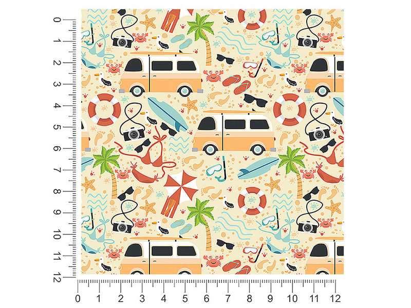 beach life summertime 1ft x 1ft Craft Sheets