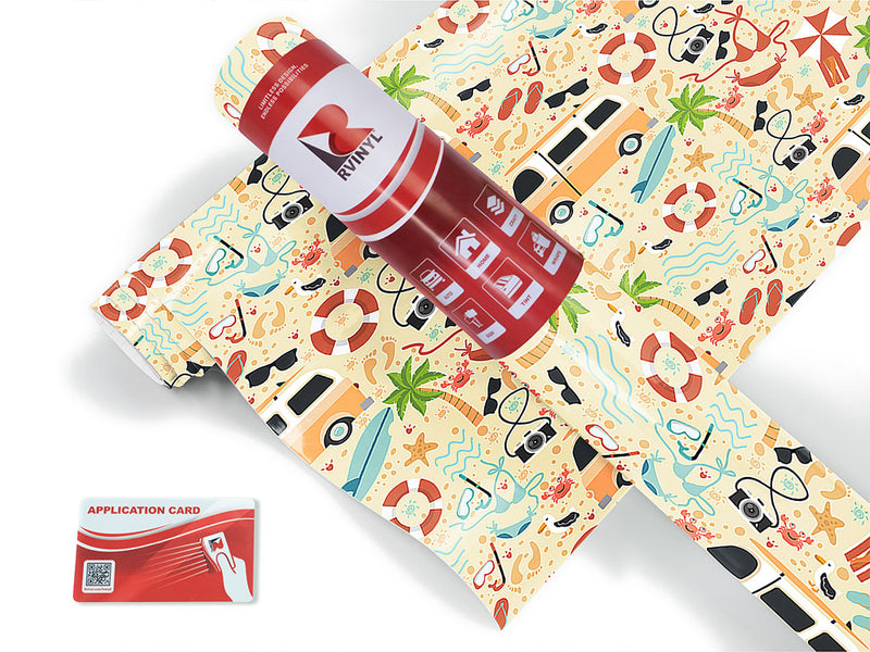 beach life summertime Craft Vinyl Roll