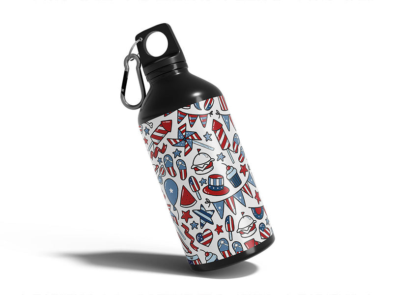 beach party Water Bottle DIY Stickers