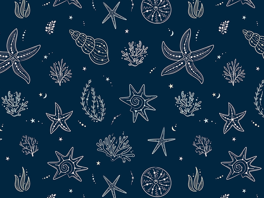 Beachy Constellations Marine Life Vinyl Wrap Pattern~Rwraps Series 914 Digitally Printed Vinyl Wrap~0