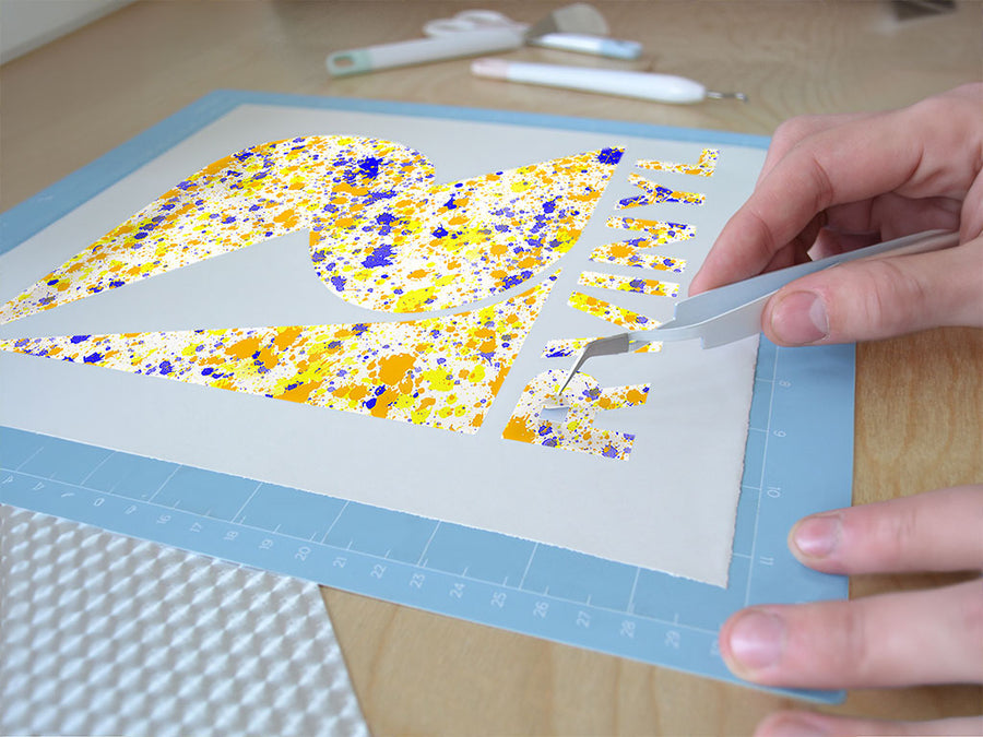 beachy vibes paint splatter Easy Weed Craft Vinyl