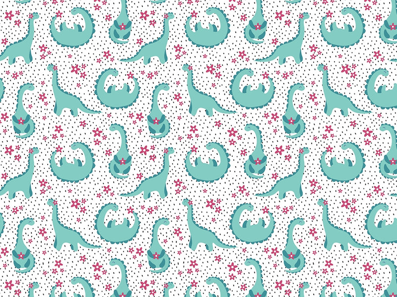Beaming Brontosaurs Dinosaur Vinyl Wrap Pattern~Rwraps Series 914 Digitally Printed Vinyl Wrap~0