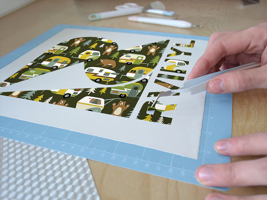 bear attack camping Easy Weed Craft Vinyl