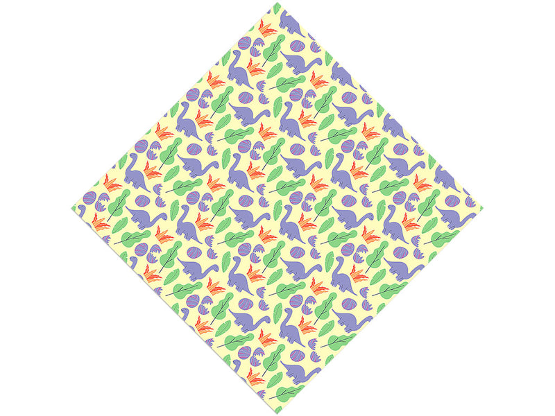 Beatific Brontosaurs Dinosaur Vinyl Wrap Pattern