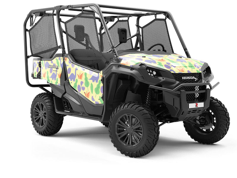 Beatific Brontosaurs Dinosaur Utility Vehicle Vinyl Wrap