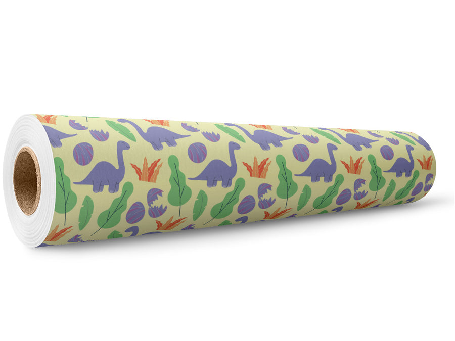 Beatific Brontosaurs Dinosaur Wrap Film Wholesale Roll~Rwraps Series 914 Digitally Printed Vinyl Roll~5