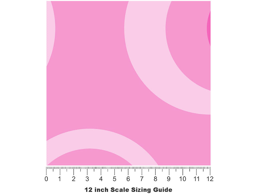 Beating Heart Abstract Vinyl Film Pattern Size 12 inch Scale~Rwraps Beating Heart Abstract Sizing Chart~2