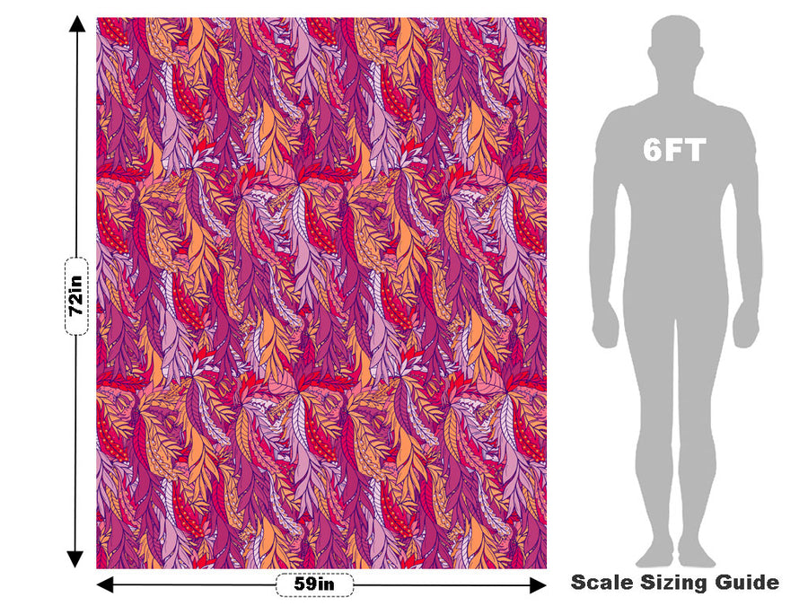 Beautiful Stranger Floral Vehicle Wrap Scale~Rwraps Series 914 Beautiful Stranger Floral Measurements~1