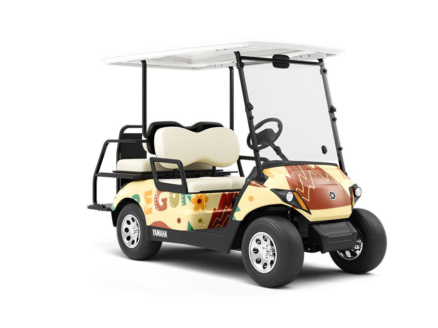 Beaver State Americana Wrapped Golf Cart