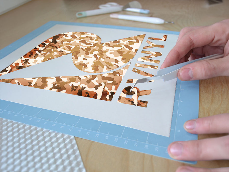 beech multicam camouflage Easy Weed Craft Vinyl