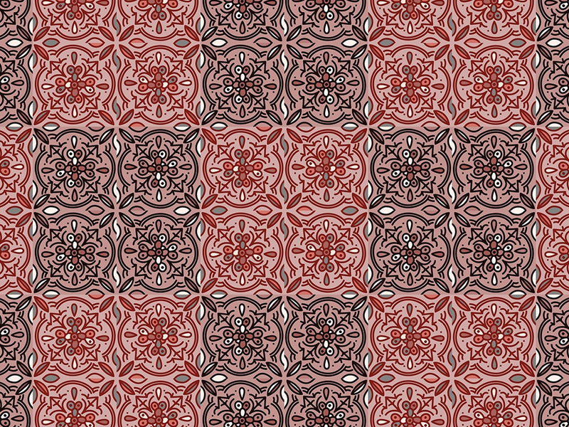 Begonia Tile Vinyl Wrap Pattern~Rwraps Series 914 Digitally Printed Vinyl Wrap~0