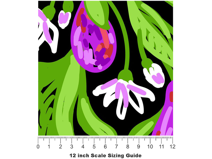 Belle de Louvain Fruit Vinyl Film Pattern Size 12 inch Scale~Rwraps Belle de Louvain Fruit Sizing Chart~2