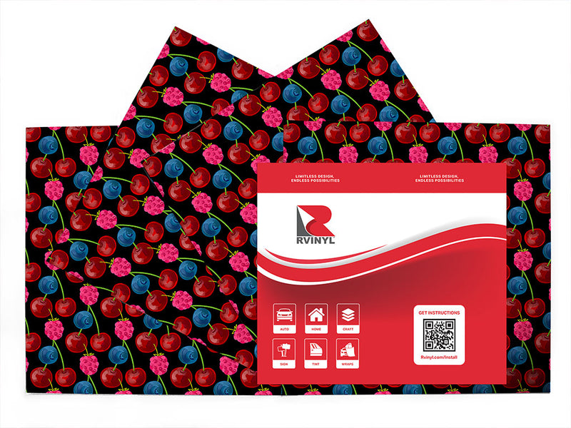 berries and cherries fruit Craft Vinyl Sheet Pack