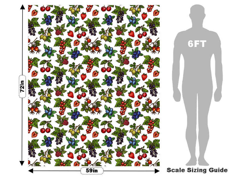 Berry Cluster Fruit Vehicle Wrap Scale~Rwraps Series 914 Berry Cluster Fruit Measurements~1