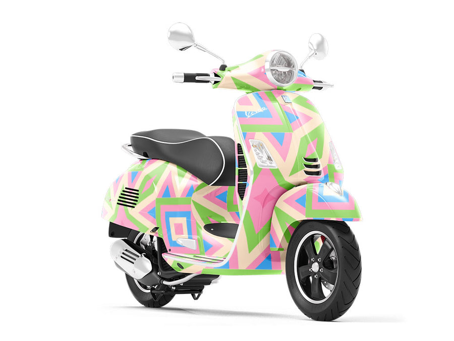 Best Friends Art Deco Vespa Scooter Wrap Film